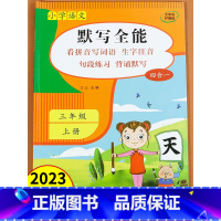 上册 小学三年级 [正版]小学语文默写全能三年级上册语文同步练习册默写能手专项训练积累与默写看拼音写词语生字注音词语练习