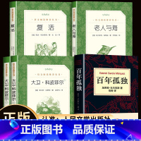 [全5本]百年孤独+菲尔(上下)+复活+老人 [正版]高中必读课外阅读书籍全套复活列夫托尔斯泰老人与海大卫科波菲尔世界名