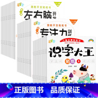 [60册]专注力训练+左右脑开发+识字大王贴纸书 [正版]漫小驿儿童专注力贴纸书2-3-4-5-6岁宝宝贴贴画左右脑贴纸