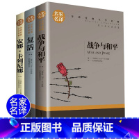 [正版]全套3册 列夫托尔斯泰的书 战争与和平 安娜卡列尼娜书 复活书原著 安娜·卡列尼娜无删减名著书籍三部曲全集穷人