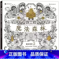 [1本]魔法森林:秘密花园2 [正版]魔法森林 :秘密花园2 书 秘密花园涂色书成人解压儿童画画本幼儿园减压涂色书儿童版