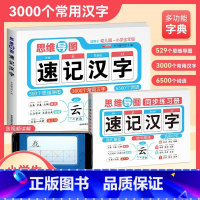 [单本]思维导图速记汉字+同步练习册 小学通用 [正版]同款速记汉字小学生思维导图汉字速记速写识字书幼儿启蒙认字卡片儿童