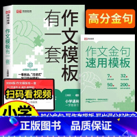作文模板有一套 [正版]小学作文模板有一套 轻松写出满分作文小学生作文金句好词好句好段语文作文书模版大全同步写作素材积累