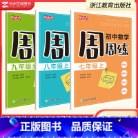 科学 九年级上 [正版]乐支点 初中数学科学周周练七八九年级上册 张宗余 中学生学科单元设计核心素养提升每周一练数学科学