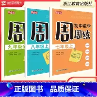 科学 九年级上 [正版]乐支点 初中数学科学周周练七八九年级上册 张宗余 中学生学科单元设计核心素养提升每周一练数学科学