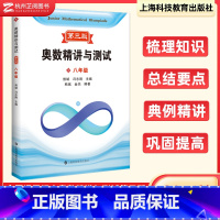 奥数精讲与测试 八年级 [正版]第三版奥数精讲与测试初中七八年级数学奥林匹克竞赛辅导奥数书 初一初二奥数竞赛培优训练初中
