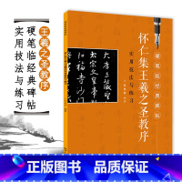 [正版]硬笔临经典碑帖怀仁集王羲之圣教序实用技法与练习毛笔硬笔钢笔行楷书练字帖偏旁部首临摹描红技法初学者成人入门书法字
