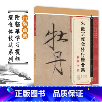 [正版]瘦金体技法系列 宋徽宗瘦金体行楷合集临摹指要 邱金生编 毛笔硬笔书法练字习字帖入门教程初学者碑帖临摹描红江西美