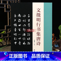 [正版]学海轩 文徵明行书集唐诗 碑帖成人学生字帖简体旁注古典文学古代传统文化艺术法帖名家古诗词书法理论赏析技法研究临