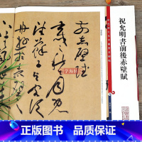 [正版]祝允明书前后赤壁赋 彩色放大本中国著名碑帖繁体旁注孙宝文祝枝山草书毛笔字帖书法临摹墨迹上海辞书出版社学海轩