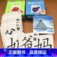[正版]2盒学前看图识字卡片3-6岁宝宝撕不烂看图识字启蒙认知卡片识字大王学习认字生字汉字卡片书籍0-3岁撕不烂益智幼