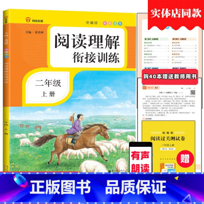 [正版]阅读理解衔接训练二年级上册语文同步阅读理解小学二年级阅读理解训练统编人教版阅读与写作短文阶梯训练每日一练课外书