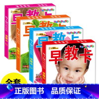 [正版]4盒彩色卡片婴儿早教卡 0-3岁宝宝识图卡片认水果动物卡片早教认知撕不烂幼儿童颜色小孩识字卡片启蒙书籍看图识物