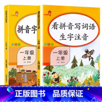 [正版]看拼音写词语一年级上拼音生字词训练本拼音练习人教版拼音练习册手册同步一年级上册汉语拼音专项训练天天练本看图写话