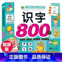 [正版]学前识字800个题看图识字大王幼儿园大班语文启蒙练习册儿童语言早教书认字识字书古诗儿歌3-6岁宝宝益智早教卡简