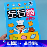 [正版]3-4岁脑发育黄金期儿童左右脑全开发关键题专注力训练书思维逻辑训练益智3-4宝宝连线智力记忆观察力左右脑全脑开