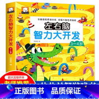 [正版]左右脑智力大开发宝宝早教书全脑思维训练智力大开发迷宫3-4岁黄金期五分钟玩出专注力训练潜能开发数学逻辑思维益智