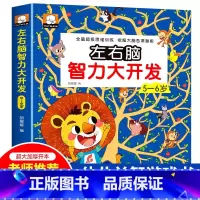 [正版]5-6岁宝宝左右脑智力大开发益智游戏幼儿园培养孩子专注力全脑思维训练题幼儿找不同迷宫大冒险逻辑思维大脑头脑潜能