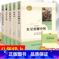 套装5本 红星照耀中国+昆虫记+寂静的春天+飞向太空港+星星离我们有多远 [正版]红星照耀中国和昆虫记原著bi读名著人教