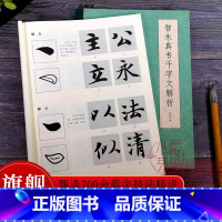 智永真书千字文解析+集字作品全2册 [正版]旗舰智永真书千字文解析 精选700范字笔画及其笔法结构技法精讲 楷书初学者