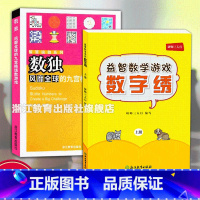 益智游戏2册 小学通用 [正版]益智数学游戏 数字绣 上册 研师三人行编写 小学初中数字逻辑推理填格子游戏 少年儿童学生