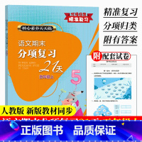 新版(附试卷) 五年级上 [正版]新版 语文期末分项复习21天 五年级上册 核心素养天天练 单元同步测试卷期中期末综合复