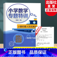 [正版]新版 小学数学专题特训小数的意义及加减法 四年级下适用 小学数学思维专项训练重难点解析数学专题拓展课堂同步浙江