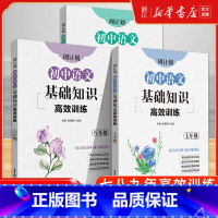 语文基础知识 八年级/初中二年级 [正版]周计划语文基础知识高效训练120篇七年级中学阅读训练7年级全一册初一名著阅读训