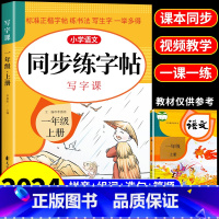 [单册]同步练字帖 一年级下 [正版]一年级上册下册同步练字帖每日一练人教版 小学语文字帖练字小学生生字临慕字帖带笔顺笔