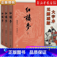 红楼梦 全三册 [正版]书店红楼梦(上中下)四大名著大字本 曹雪芹无