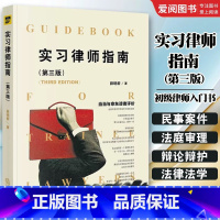 实习律师指南 [正版]实习律师指南 第三版 薛晓蔚 初级律师入门书 年轻实习律师法律实务 民事案件法庭审理法庭辩论辩护