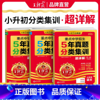 [语数英3本套装]真题分类集训·超详解 小学升初中 [正版]2025新小升初五年真题分类集训超详解语文数学英语五六年级试
