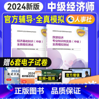 [正版]备考2025年中级经济师考试用书全真模拟测试试卷2本 经济基础识+旅游经济专业知识实务 24版全国经济专业技术