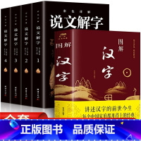 [正版]5册说文解字图解汉字文字图文解读文字的前世今生国学经典读物古代汉语字典古文字字典咬文嚼字细说汉字的故事图解画说