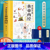 漫画讲透黄帝内经 [正版]抖音同款漫画讲透黄帝内经 二十四节气养生智慧十二时辰养生智慧中医八大名著之一漫画图解皇帝内径原
