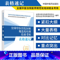 [正版]备考2025全国中医住院医师规范化培训结业考核表格速记 2025年考试适用 全国中医住院医师规范化培训结业考核