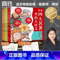 四大名著里的大语文.三册套装 [正版]赠全幅导图海报四大名著里的大语文三册套装 西游记 三国演义 红楼梦 100篇精华内