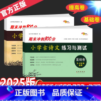 小学古诗文练习与测试[基础+提高] 小学通用 [正版]小学古诗文练习与测试基础卷提高卷三四五六年级全套 3456年级小古