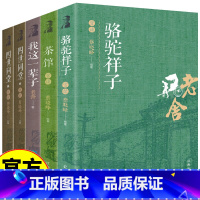 老舍经典作品集(全五册) [正版]我这一辈子老舍中短篇小说选现当代文学随笔长篇小说四世同堂茶馆骆驼祥子老舍文学作品集名著