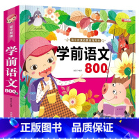 学前语文800题 [正版]幼小衔接启蒙教育用书前语文800题学前识字语文拼音拼读训练认字书一日一练幼儿早教启蒙书籍学前班