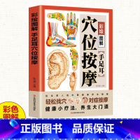 [正版]彩绘图解手足耳穴位按摩书籍 轻松找穴对症按摩 经络穴位按摩大全书籍 人体穴位经络图 中医穴位书籍中医推拿按摩畅