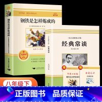 [全2册]经典常谈+钢铁是怎样炼成的 [正版]全2册 经典常谈朱自清和钢铁是怎样炼成的原著八年级下册必读课外书人民教育出