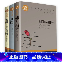 [全3册]复活+战争与和平+安娜卡列尼娜 [正版]全3册列夫托尔斯泰三部曲战争与和平+复活书+安娜卡列尼娜名家名译经典文