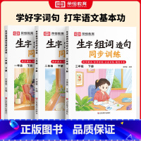 生字组词造句同步训练 一年级下 [正版]2024生字组词造句同步训练一年级二年级三年级下册语文同步练习册仿写句子造句训练