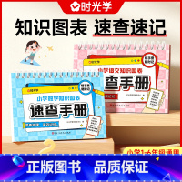 [全2册]数学+语文 小学通用 [正版]小学知识图表速查手册一二三四五六年级语文数学期末复习冲刺课堂笔记知识点汇总大全1