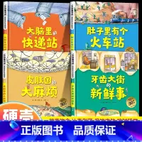 德国精选科学图画书[全套4册] [正版]书店德国精选科学图画书4册30周年纪念版 牙齿大街的新鲜事 肚子里有个火车站 皮