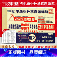 3本❤️(语文+数学湘教+英语人教) 八年级下 [正版]2025版 湖南重点名校月考期中期末冲刺真卷精选 初中7七8八年