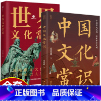 中国文化常识 [正版]全2册 中国文化常识+世界文化常识 中华文明演进过程年轻人要熟知的历史国学常识中国传统文化精华中外
