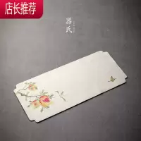 麂皮绒茶巾家用禅意茶桌茶布毛巾吸水养壶巾茶席功夫茶具配件JING PING