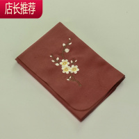 双面绒超细纤维茶巾吸水好快干洁方茶垫茶具配件绣花手绘餐巾JING PING